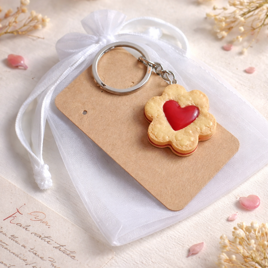 Atslēgu piekariņš | “Cepumiņš” ar sirsniņu