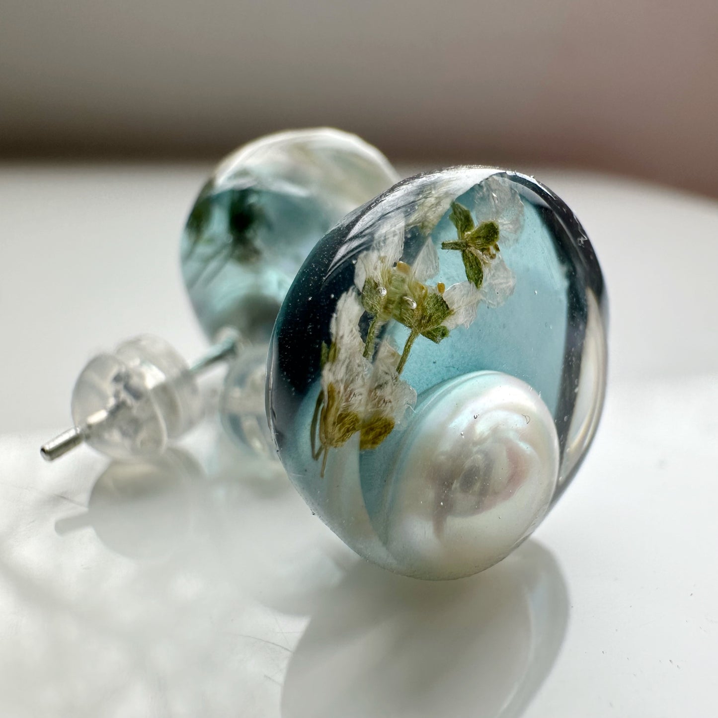 Sudraba 925 proves auskari ar upes pērli