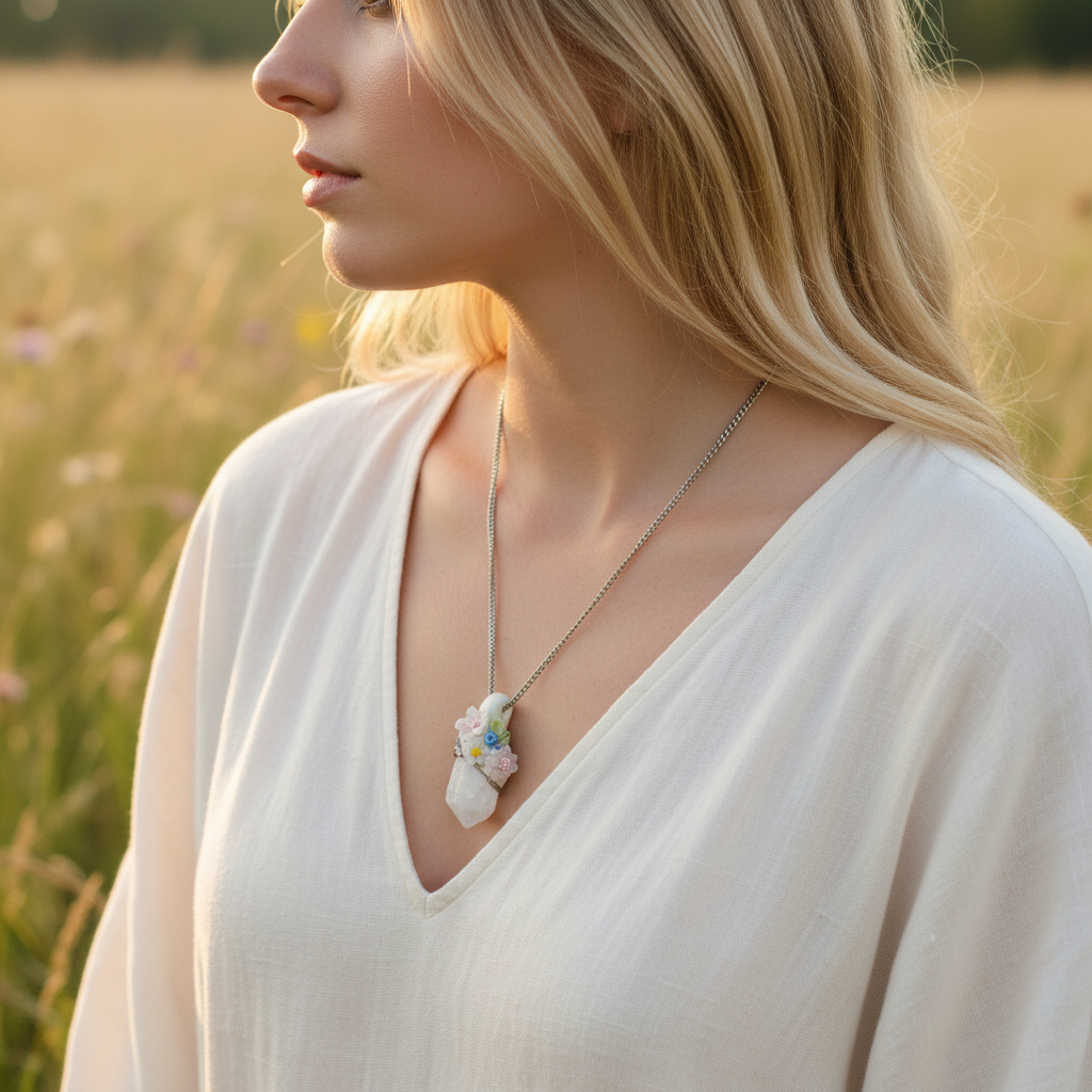 Lielais kalnu kristāla amulets | Meža čuksts