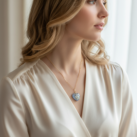 Sirsniņas kuloniņš “Annas mežģīnes”