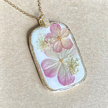 Kuloniņš | Rudens hortenzijas (baltais)