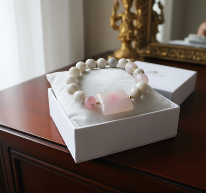 Aproce "Rozā sapnis" | Ahāts ar rozā kvarcu