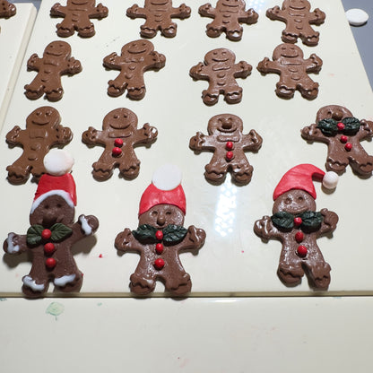 Ziemassvētku auskari dāvanai kopā ar eglīšu rotājumu | Piparkūku rūķītis