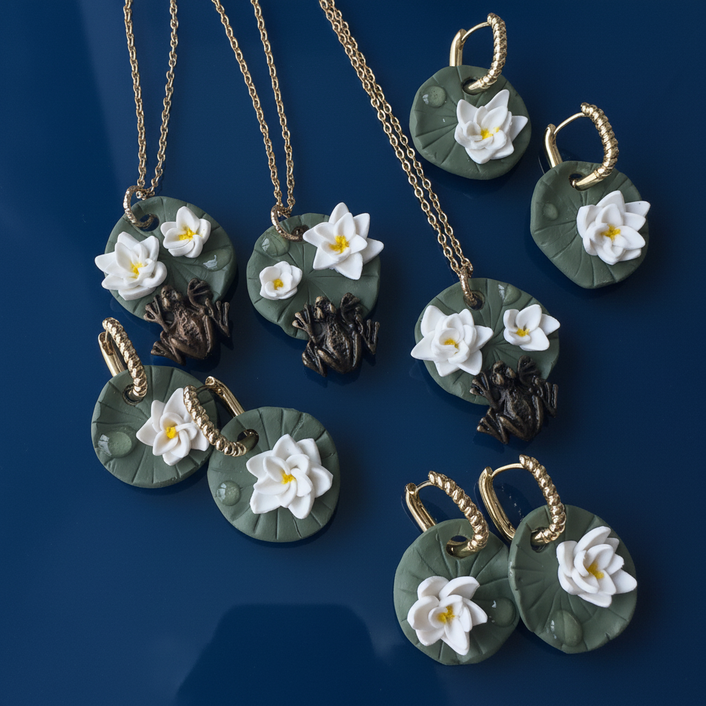 Komplekts | Ziedu glezna | Ūdensrozes