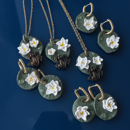 Komplekts | Ziedu glezna | Ūdensrozes