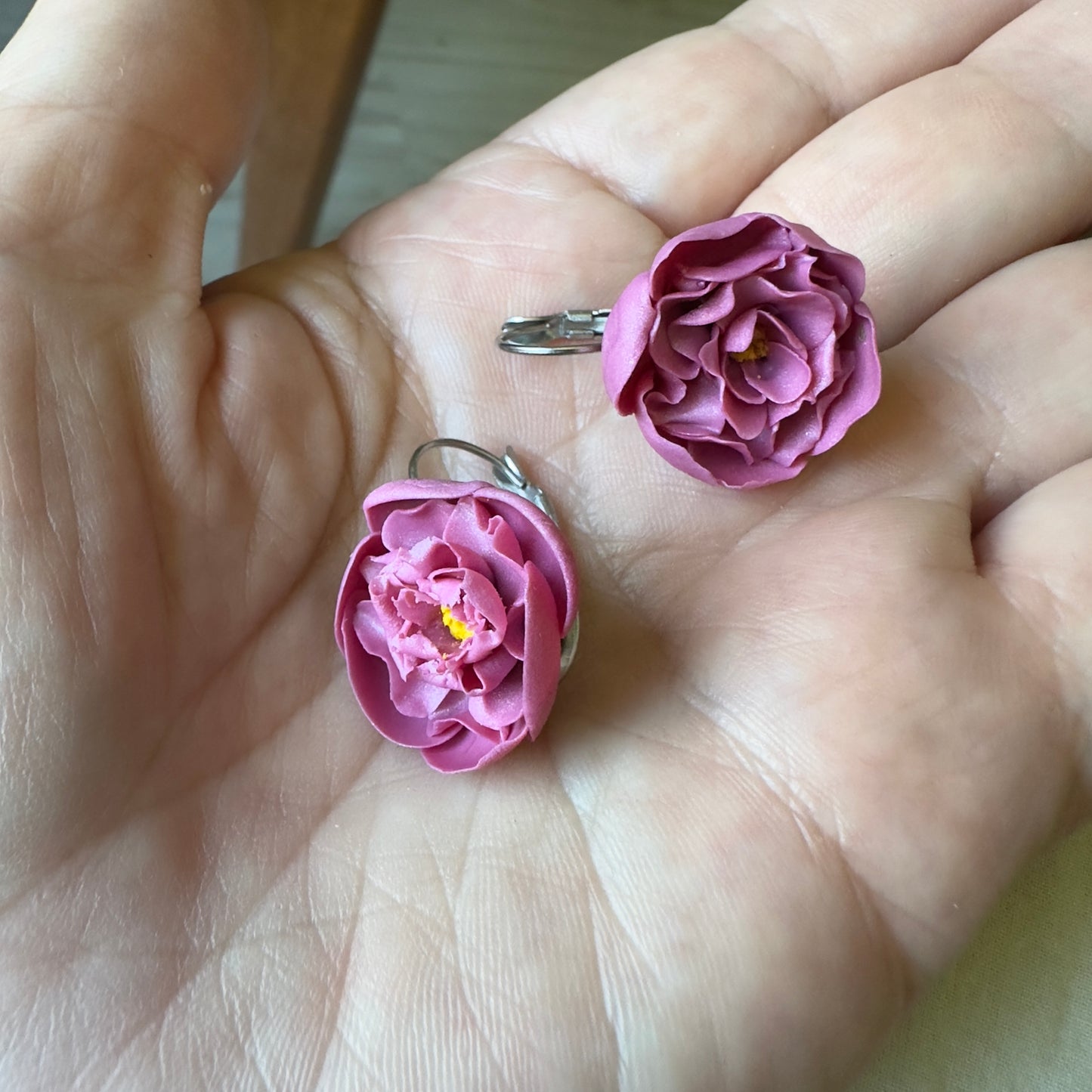 Auskari "Rozā Peonijas”