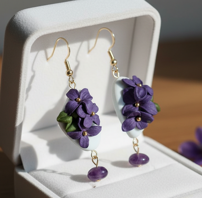 Auskaru glezna Ceriņi