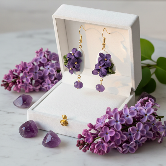 Auskaru glezna Ceriņi