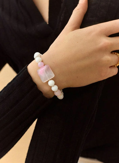 Aproce "Rozā sapnis" | Ahāts ar rozā kvarcu