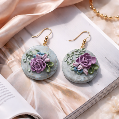 Auskaru glezna Marmora rožu dārzs