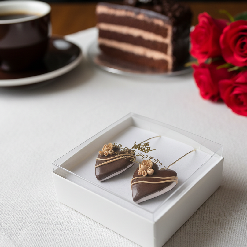 Auskaru glezna | Šokolāde