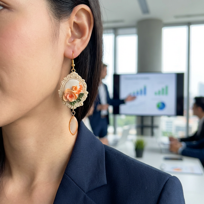 Auskaru glezna “Saulriets”