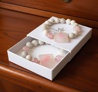 Aproce "Rozā sapnis" | Ahāts ar rozā kvarcu