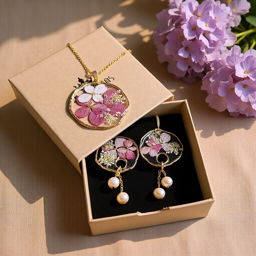 Kuloniņš | Rudens hortenzijas (apaļais)