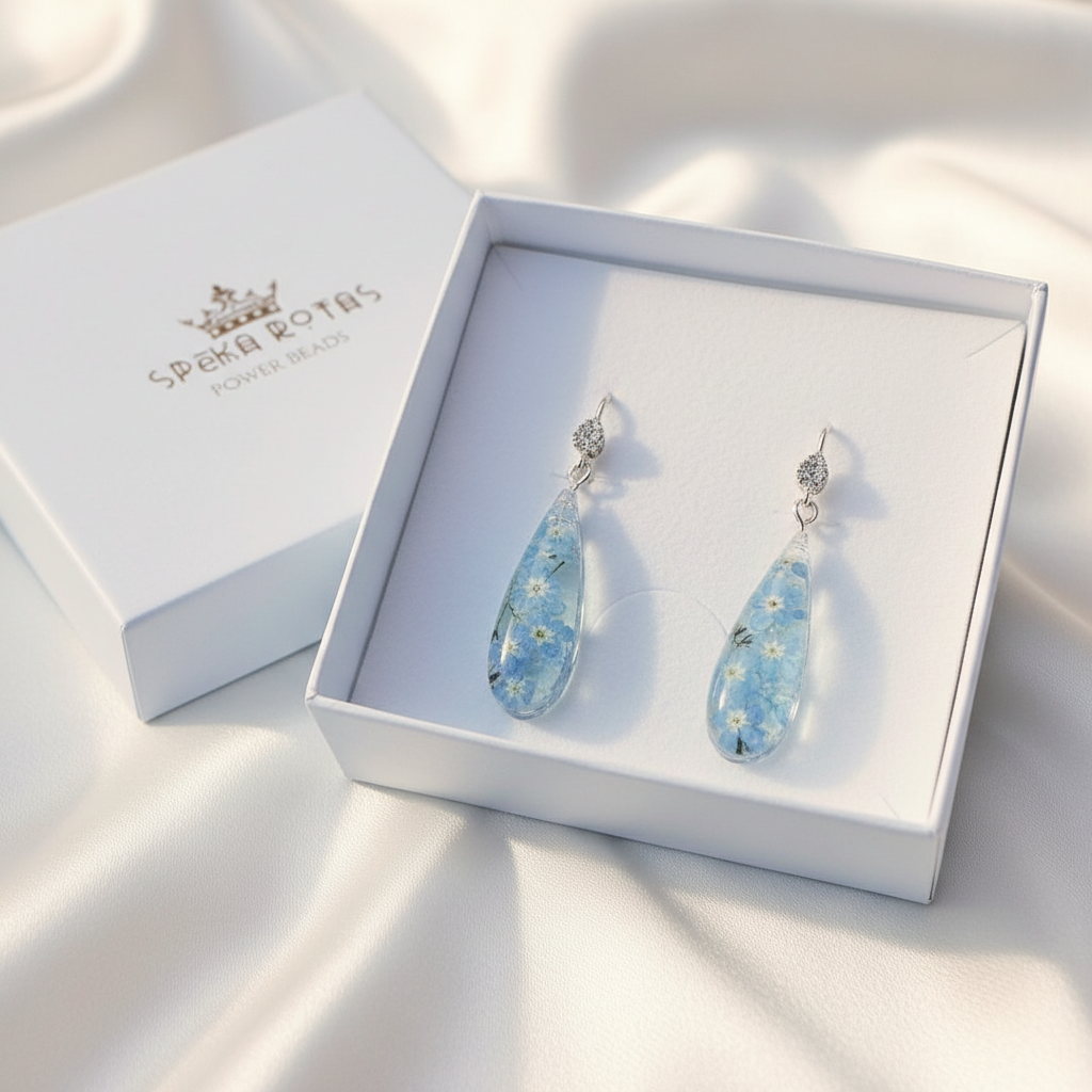 Garenie auskari “Neaizmirstulītes”