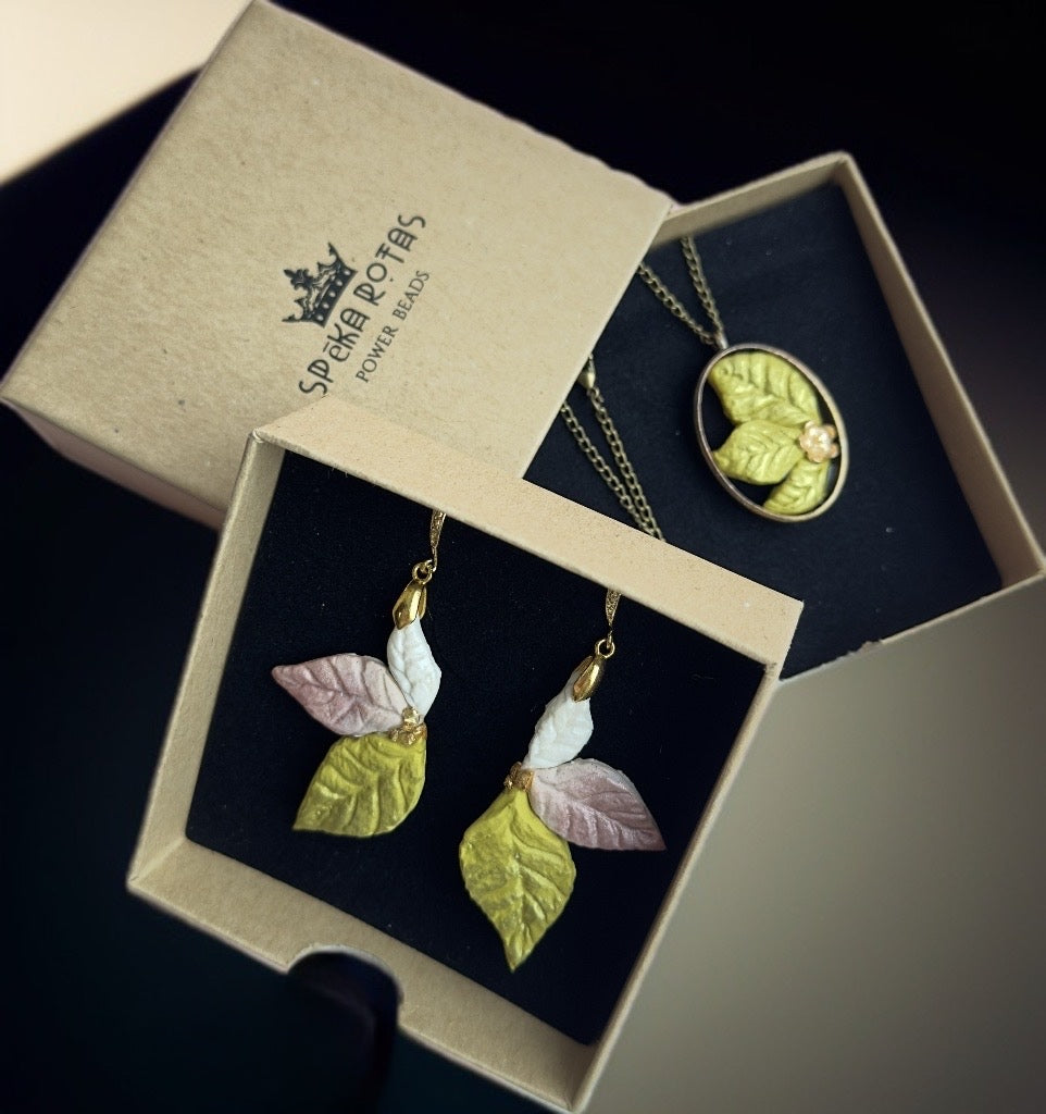 Polimērmāla auskari “Svētki”