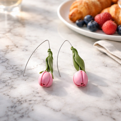 Auskaru glezna | Tulpes