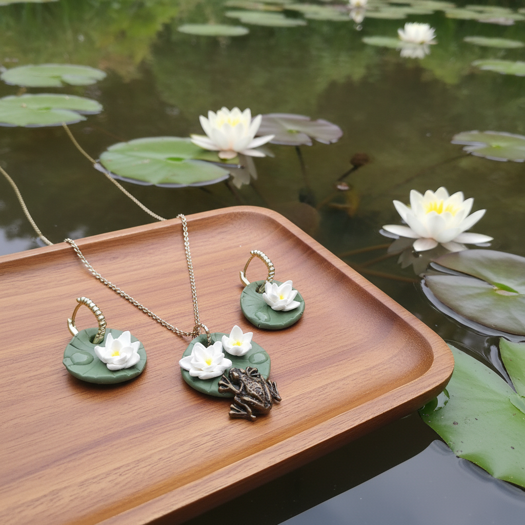 Komplekts | Ziedu glezna | Ūdensrozes