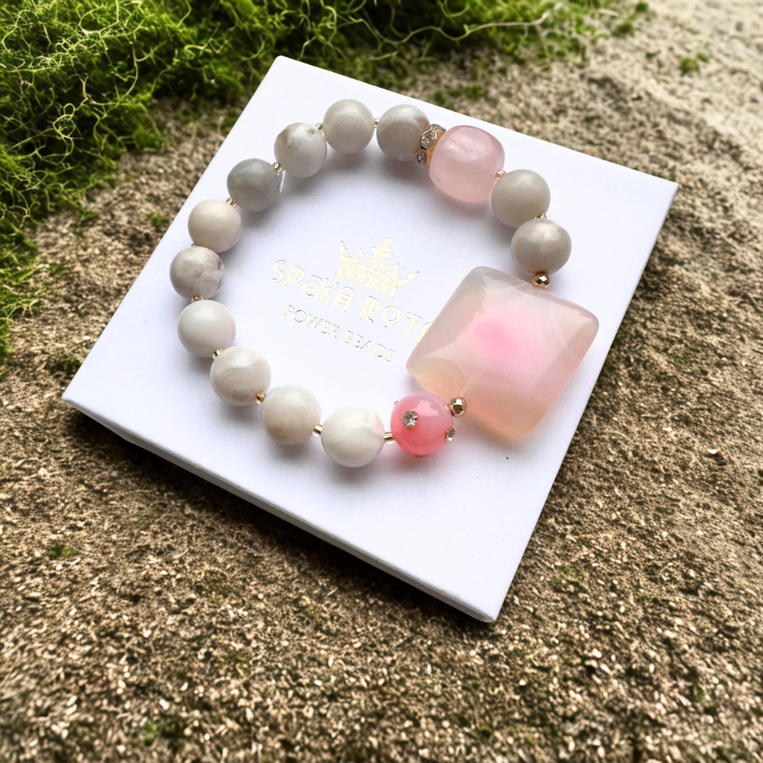 Aproce "Rozā sapnis" | Ahāts ar rozā kvarcu