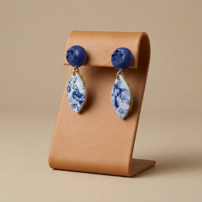 Auskaru glezna | mellene ar porcelānu