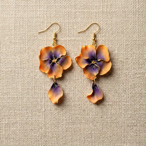 Auskaru glezna | Saulrieta zieds