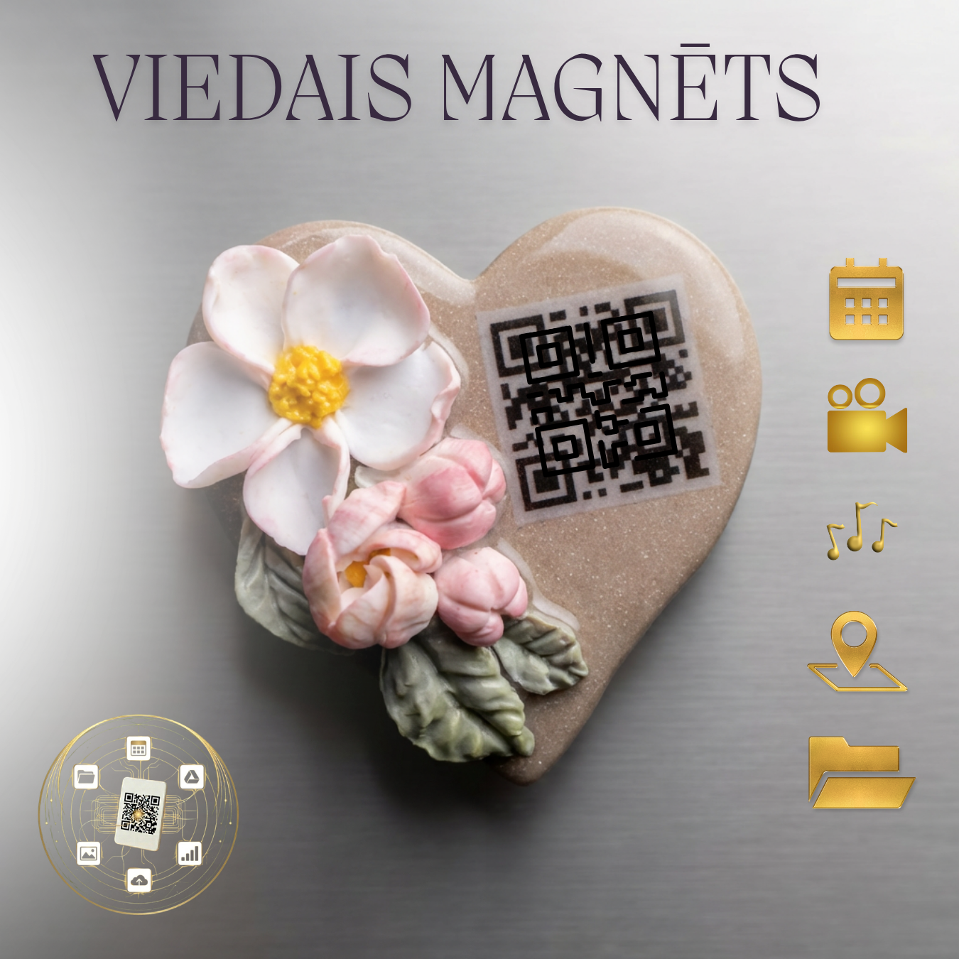 "Ābeļziedi” viedais leduskapja magnēts