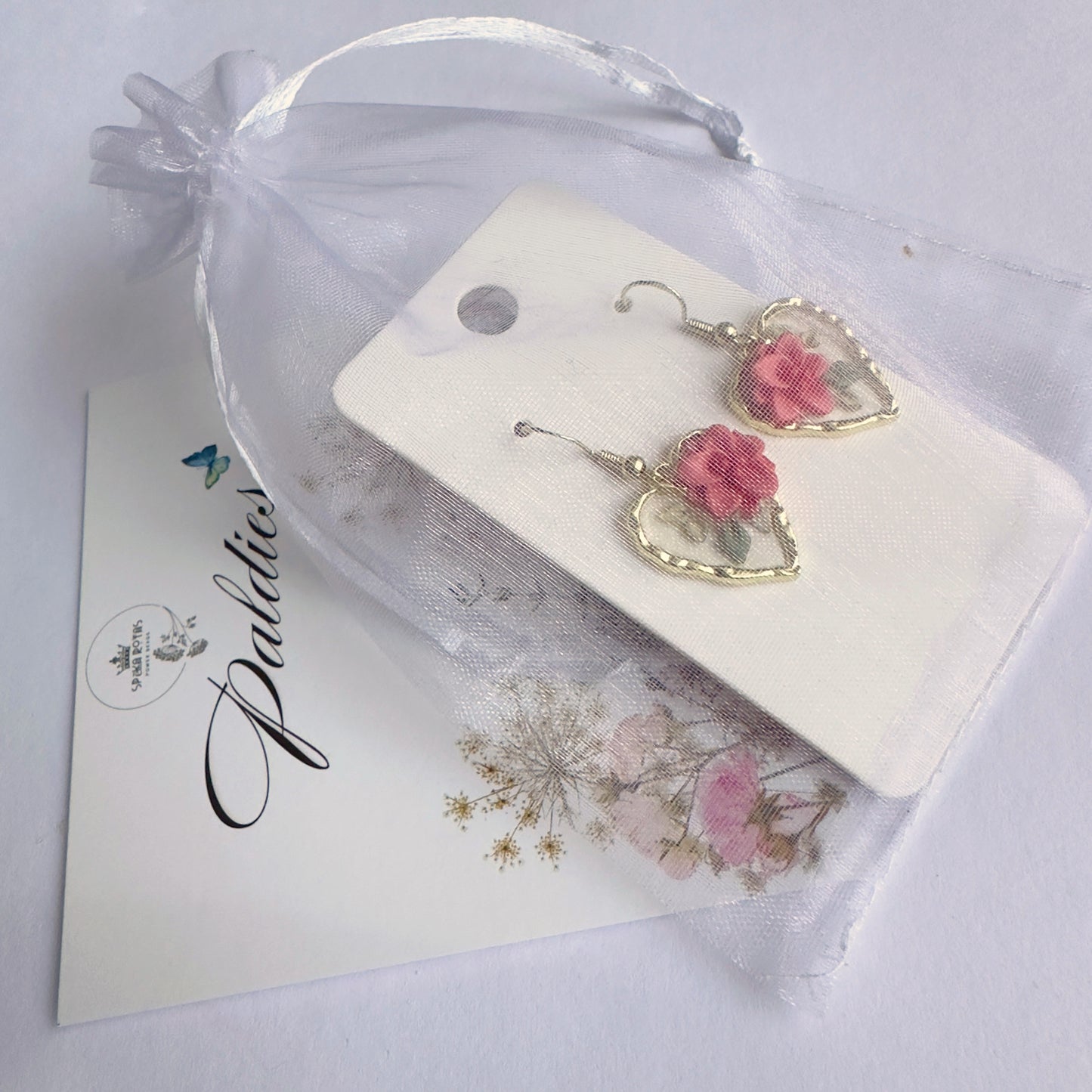 Auskaru glezna “Ziedi stiklā”