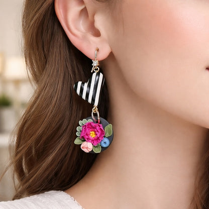 Auskaru glezna: Pojenes ar sirsniņām