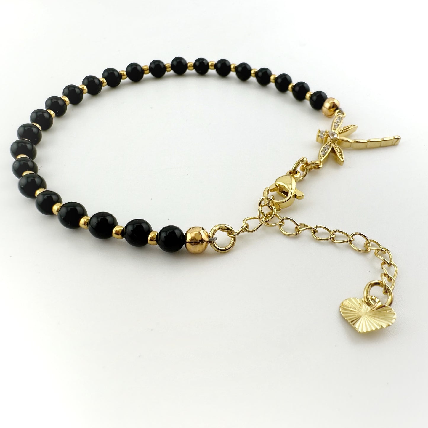 Black Onyx Dragonfly bracelet