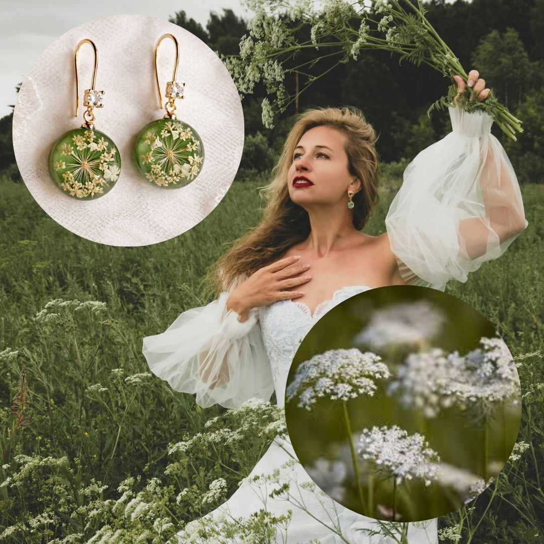 Klasiskie auskari “Karalienes Annas mežģīnes”